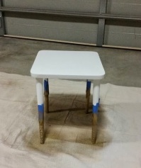 Side Table Gold Paint